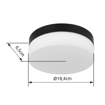 Globo - Lampada da bagno 1xE27/60W/230V diametro 18,4 cm IP44