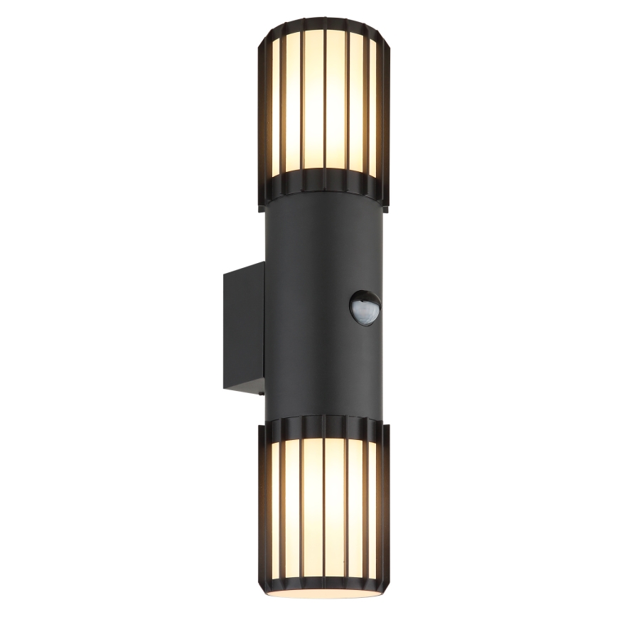 Globo - Applique da esterno con sensore 2xE27/15W/230V IP54