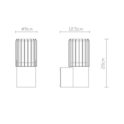 Globo - Applique da esterno 1xE27/15W/230V IP54