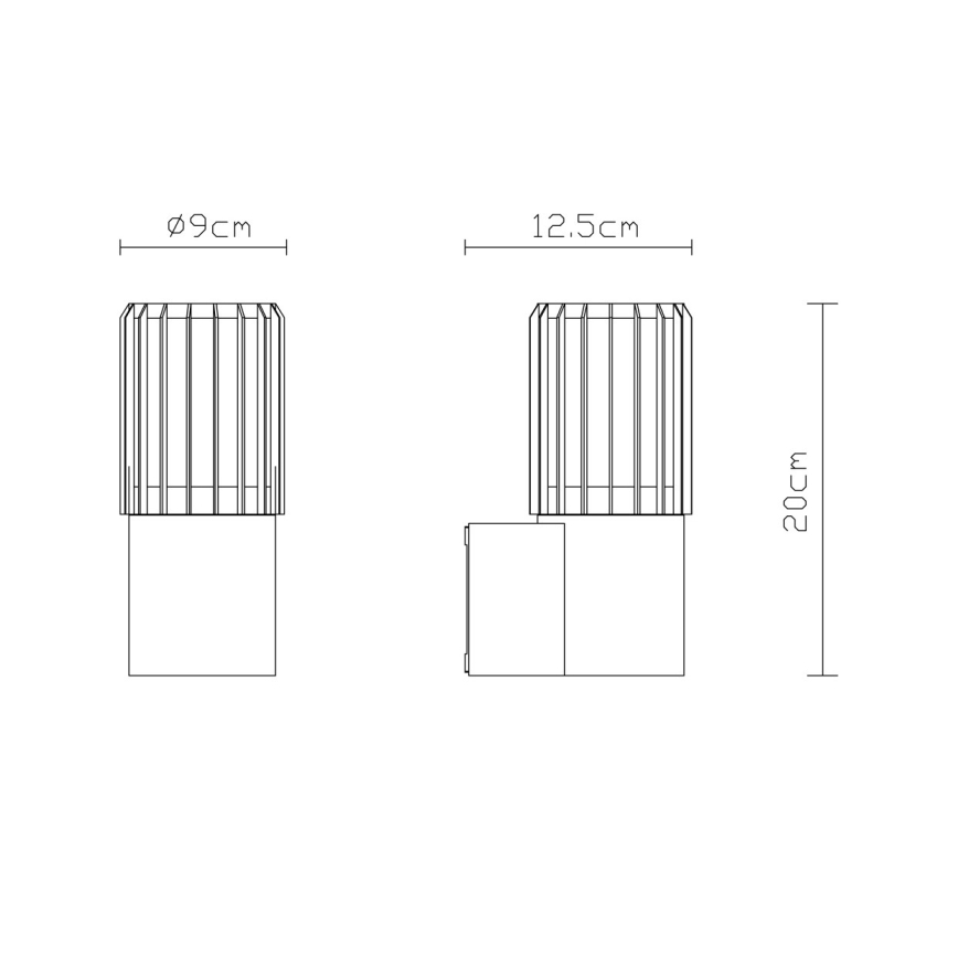 Globo - Applique da esterno 1xE27/15W/230V IP54