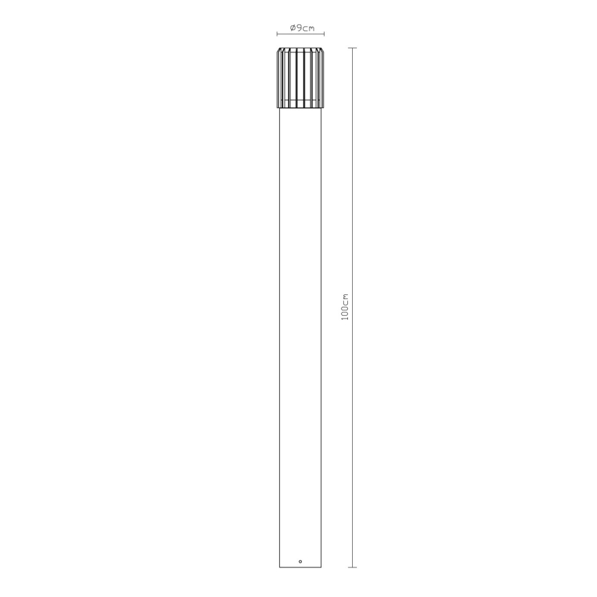 Globo - Lampada da esterno 1xE27/15W/230V IP54 100 cm