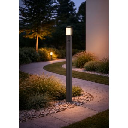 Globo - Lampada da esterno con sensore 1xE27/15W/230V IP54 100 cm