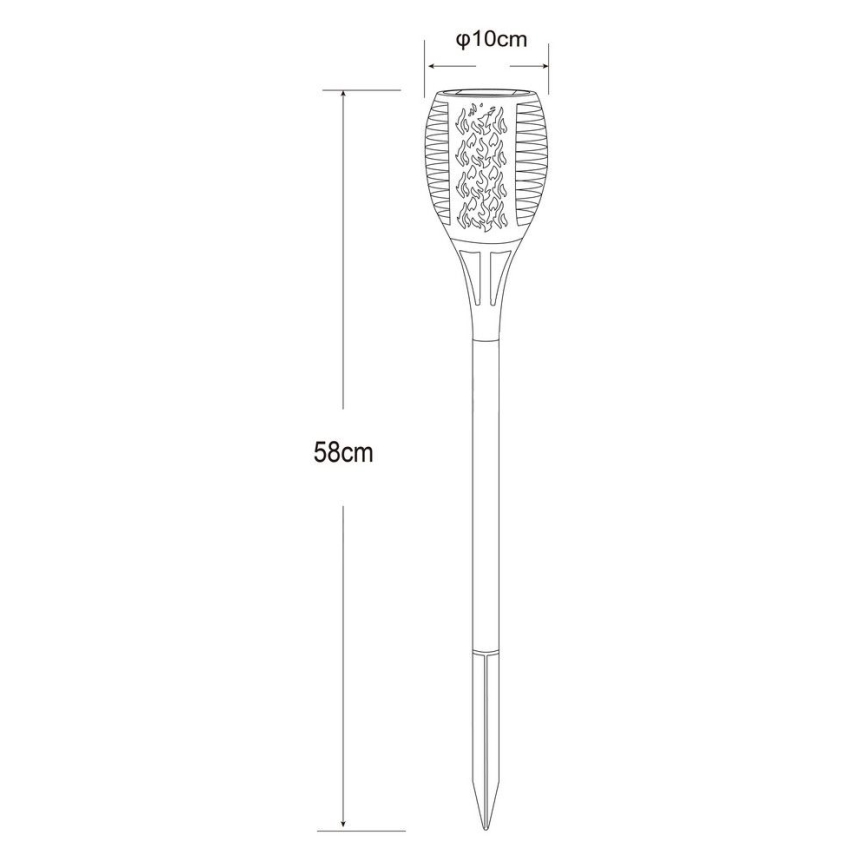 Globo - Lampada solare LED 36xLED/0,1W/1,2V IP44