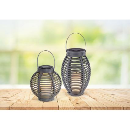 Globo - Lampada LED solare LED/0,06W/3,2V IP44 200 mAh rattan
