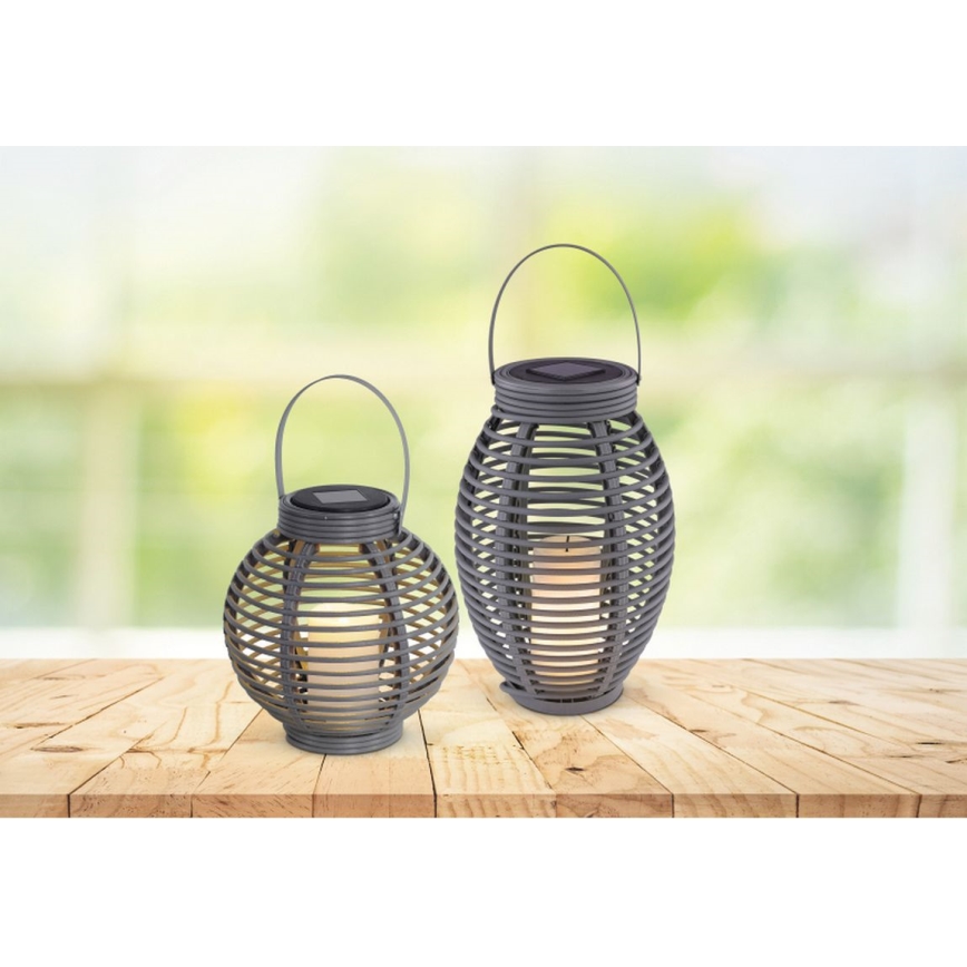 Globo - Lampada LED solare LED/0,06W/3,2V IP44 200 mAh rattan