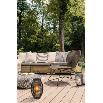 Globo - Lampada LED solare LED/0,06W/3,2V IP44 200 mAh rattan