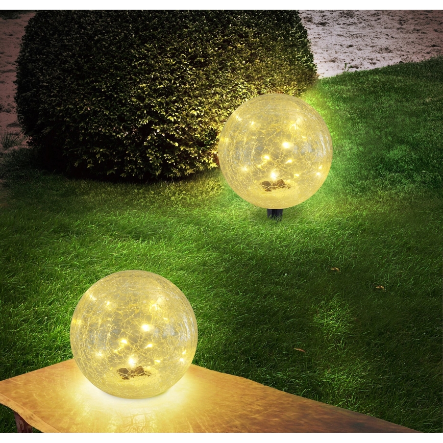 Globo - Lampada solare LED 15xLED/0,06W/3,2V diametro 15 cm IP44 300 mAh