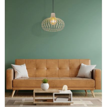 Globo - Lampadario a sospensione con cavo 1xE27/40W/230V beige