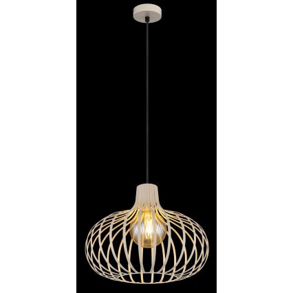 Globo - Lampadario a sospensione con cavo 1xE27/40W/230V beige