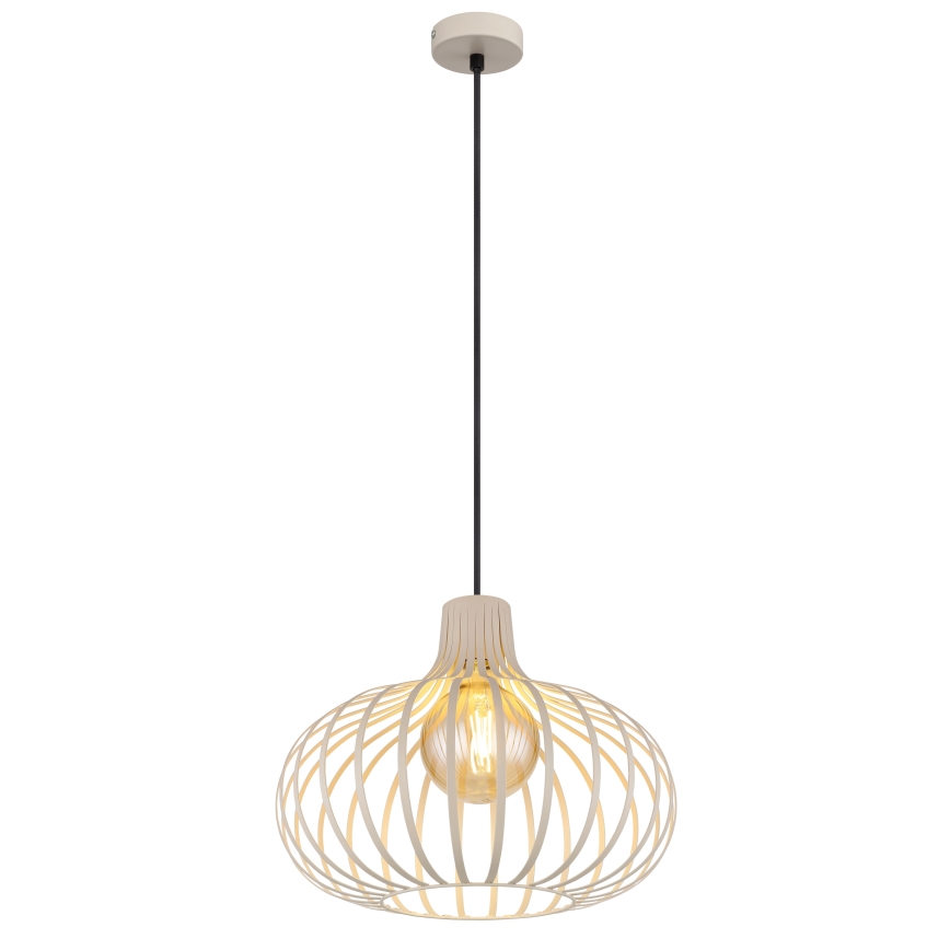 Globo - Lampadario a sospensione con cavo 1xE27/40W/230V beige