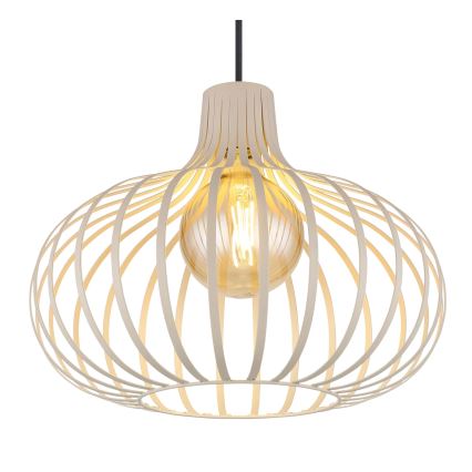 Globo - Lampadario a sospensione con cavo 1xE27/40W/230V beige