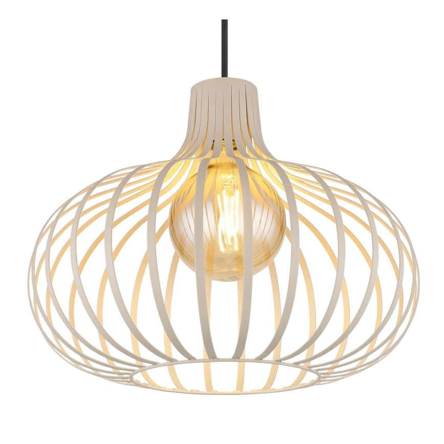 Globo - Lampadario a sospensione con cavo 1xE27/40W/230V beige