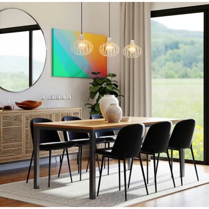 Globo - Lampadario sospeso su cavo 3xE27/40W/230V beige