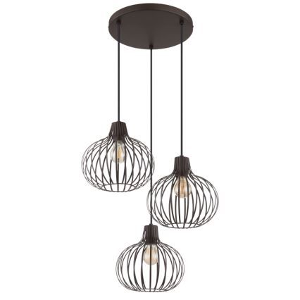 Globo - Lampadario a sospensione con cavo 3xE27/40W/230V