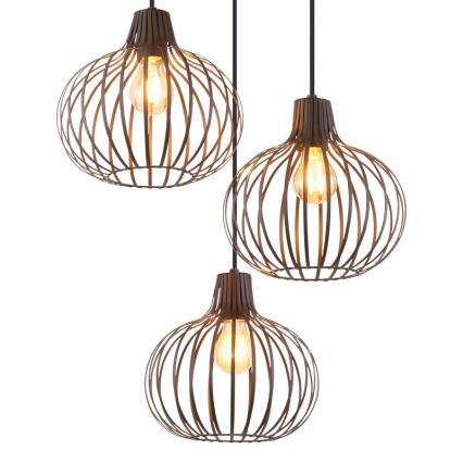 Globo - Lampadario a sospensione con cavo 3xE27/40W/230V