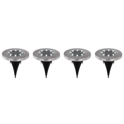 Globo - SET 4x Lampada LED solare LED/0,1W/3V IP44 300 mAh