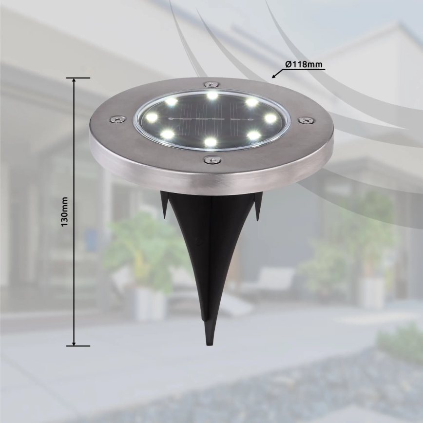 Globo - SET 4x Lampada LED solare LED/0,1W/3V IP44 300 mAh