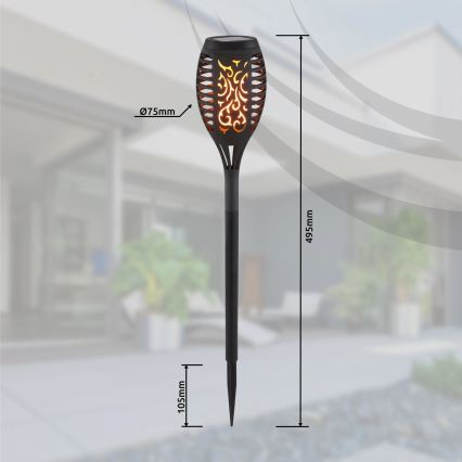 Globo - SET 3x Lampada solare LED LED/0,1W/3V IP44 200 mAh