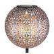 Globo - Lampada LED solare LED/0,06W/1,2V argento IP44 180x540 mm