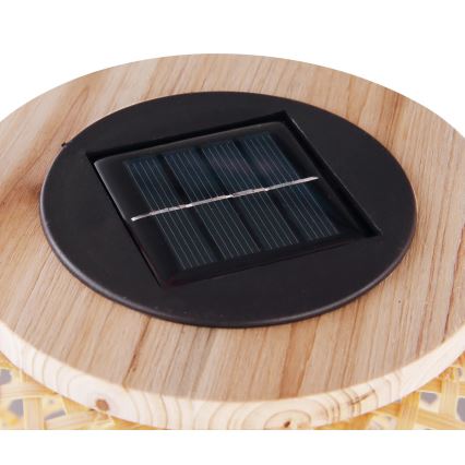 Globo - Lampada LED solare LED/0,06W/3V bambù IP44