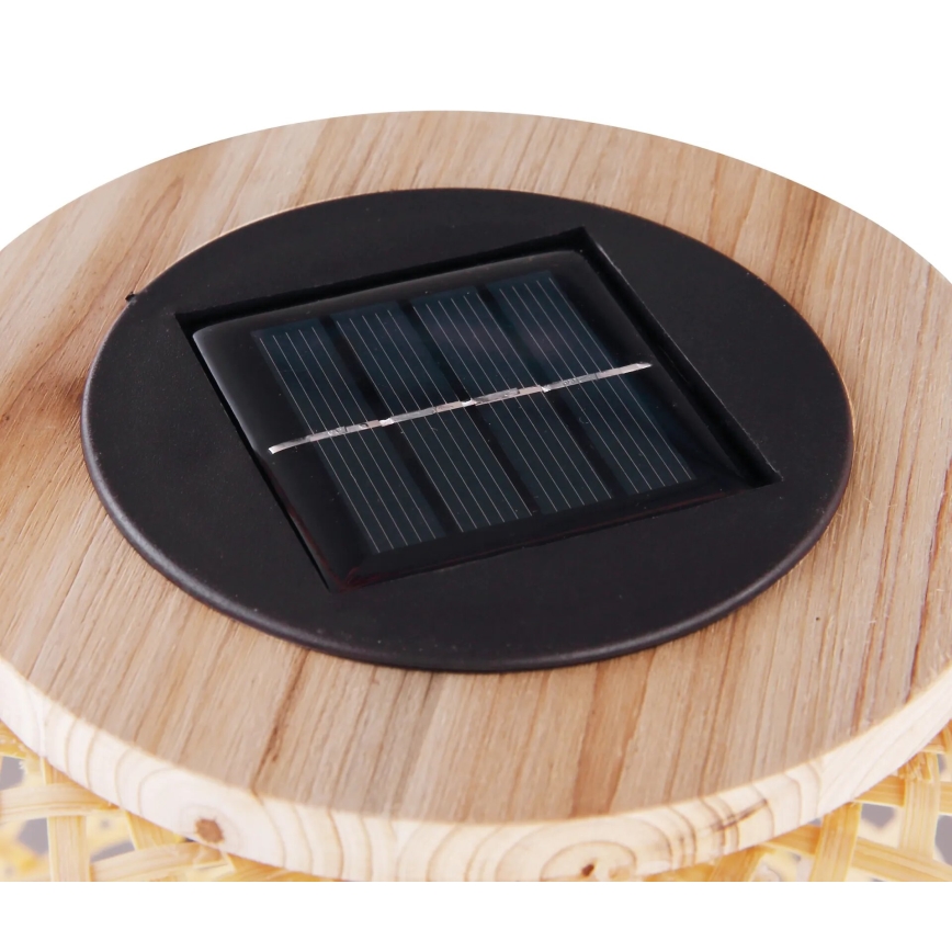 Globo - Lampada LED solare LED/0,06W/3V bambù IP44