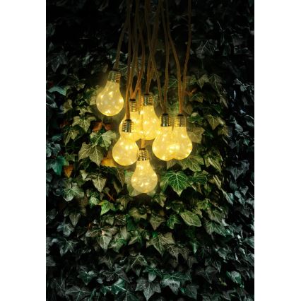 Globo - LED Solare catena decorativa 50xLED/0,06W/3,2V 570 cm IP44