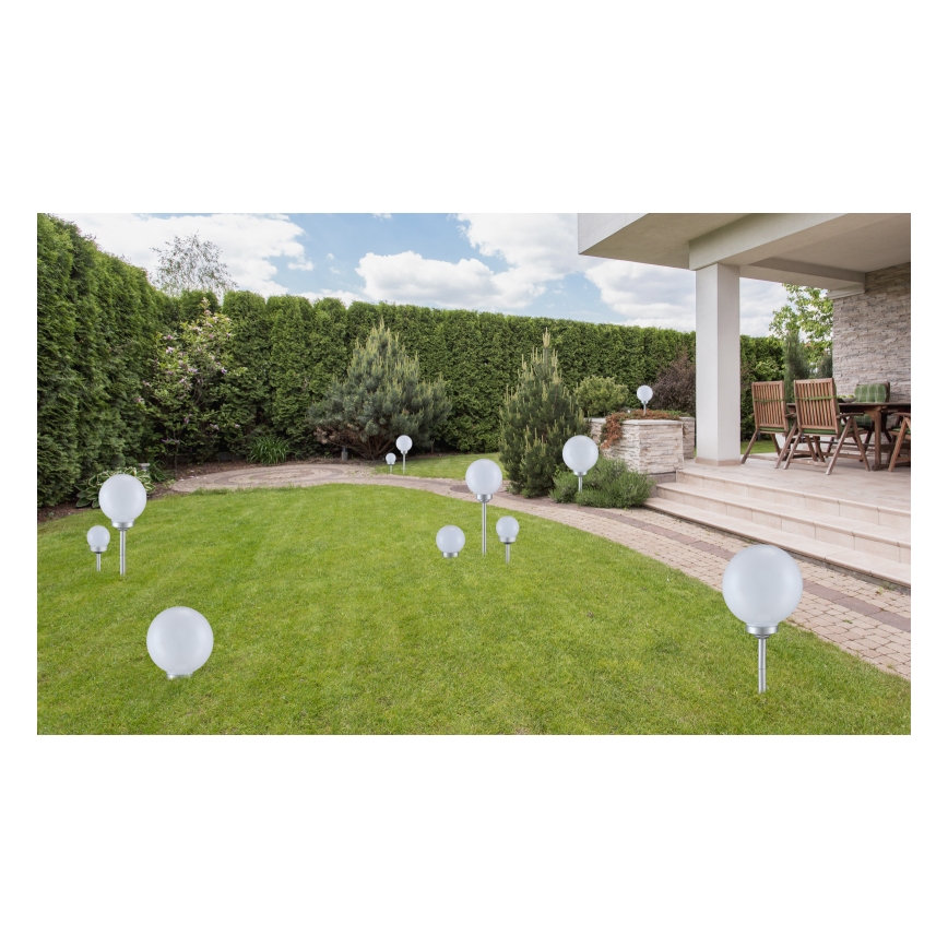 Globo - SET 3x Lampada LED solare LED/0,06W/3V 4000K diametro 10 cm IP44
