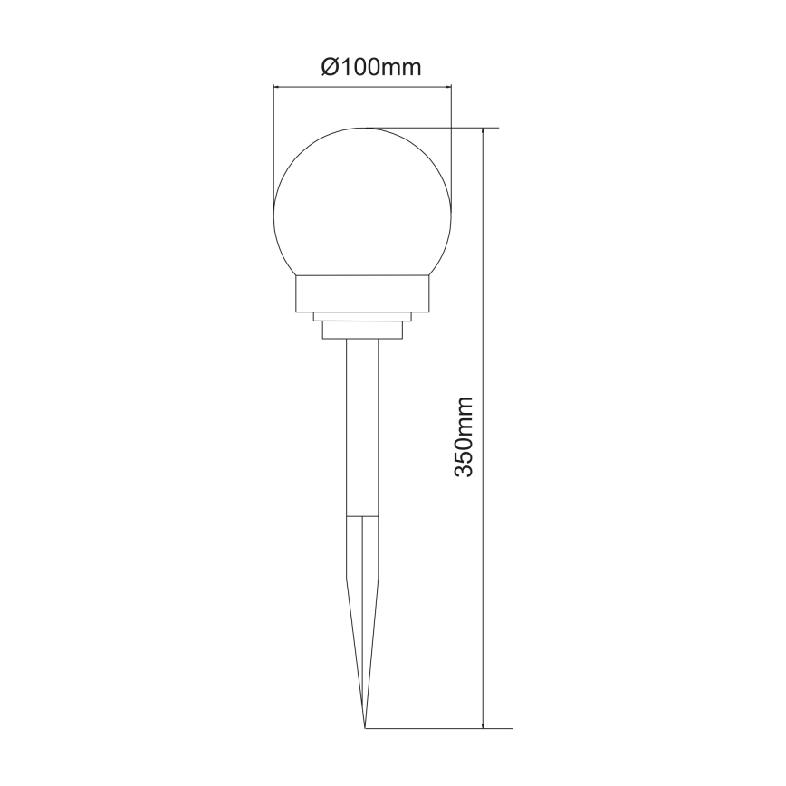 Globo - SET 3x Lampada LED solare LED/0,06W/3V 4000K diametro 10 cm IP44