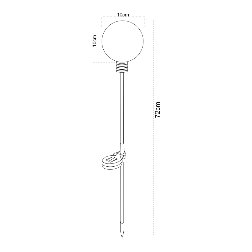 Globo - Lampada solare LED/3,2V IP44 600 mAh