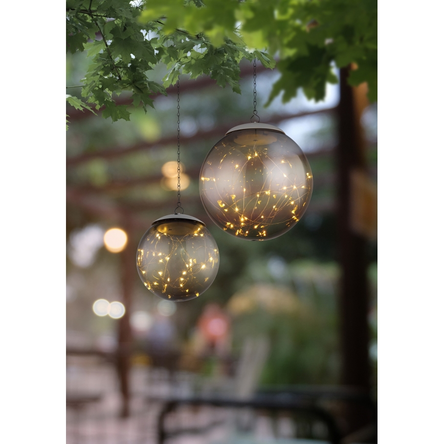 Globo 33805H - Lampadario solare a catena 20xLED/0,06W/1,2V d. 15 cm IP44 600 mAh