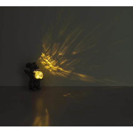 Globo - Decorazione solare LED LED/0,02W/3V IP44 drago 300 mAh