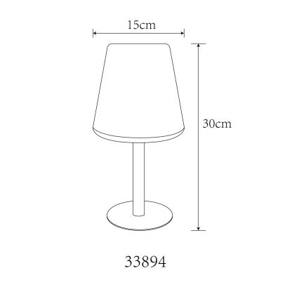 Globo - Lampada da tavolo LED RGB Solar touch LED/0,1W/3V IP44