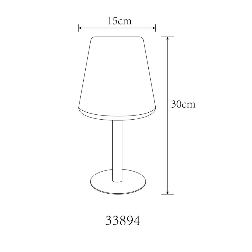 Globo - Lampada da tavolo LED RGB Solar touch LED/0,1W/3V IP44