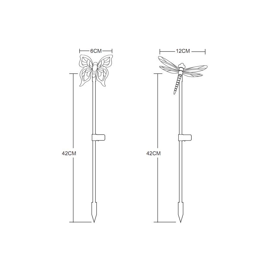 Globo - SET 4x Lampada LED solare LED/0,06W/3V IP44
