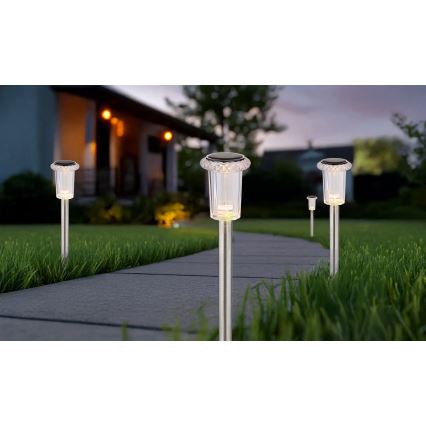 Globo - SET 4x Lampada LED solare LED/0,06W/1,2V IP44 100 mAh
