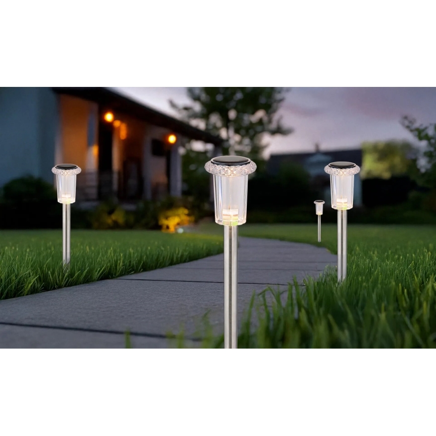 Globo - SET 4x Lampada LED solare LED/0,06W/1,2V IP44 100 mAh