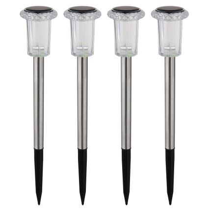Globo - SET 4x Lampada LED solare LED/0,06W/1,2V IP44 100 mAh