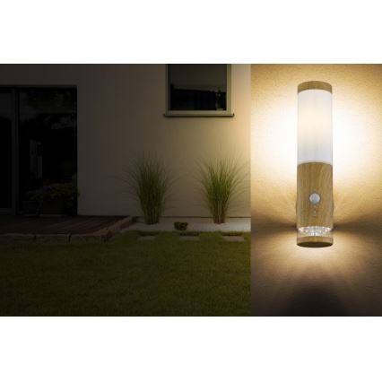 Globo - Applique da esterno con sensore 1xE27/15W/230V IP44