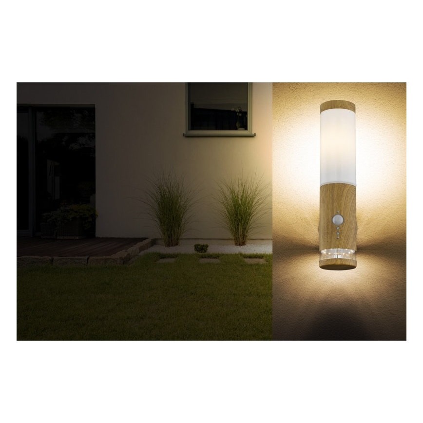 Globo - Applique da esterno con sensore 1xE27/15W/230V IP44