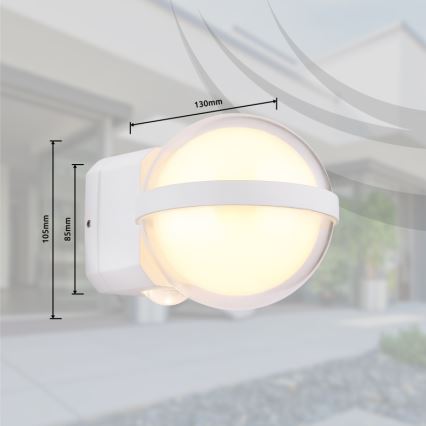 Globo - Applique a LED da esterno LED/12W/230V IP54 bianco