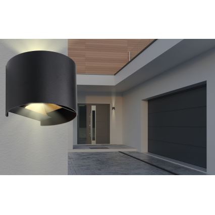 Globo - Applique a LED da esterno 2xLED/3W/230V IP44 nero