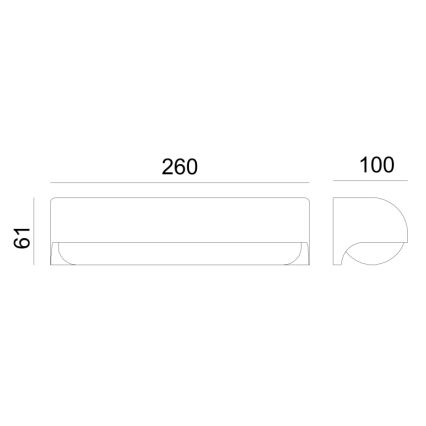 Globo - Applique da esterno a LED LED/10W/230V IP54