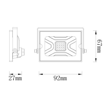 Globo - Riflettore LED LED/10W/230V IP65