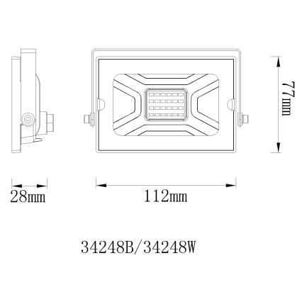 Globo - Riflettore LED LED/20W/230V IP65