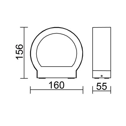 Globo - Applique per esterni a LED LED/6W/230V IP54