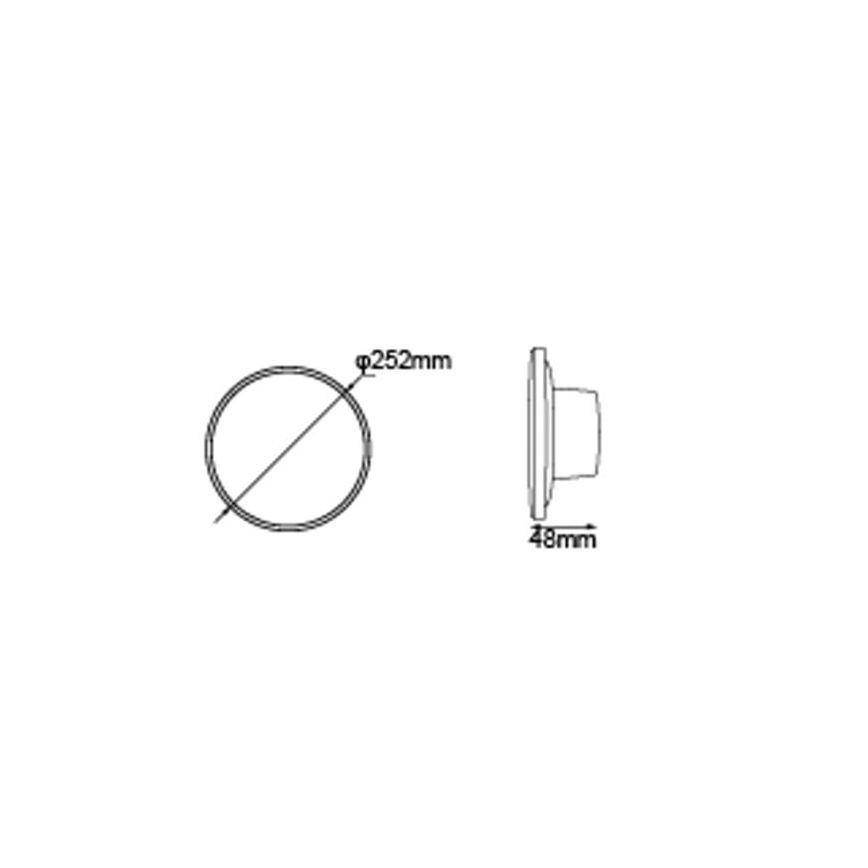 Globo - Applique a LED da esterno LED/15W/230V 3000/4000/6000K diametro 25,2 cm IP44 bianco