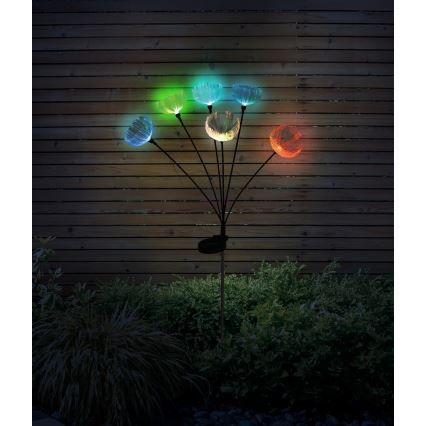 Globo - Lampada solare LED RGB 6xLED/1,2V IP44 300 mAh