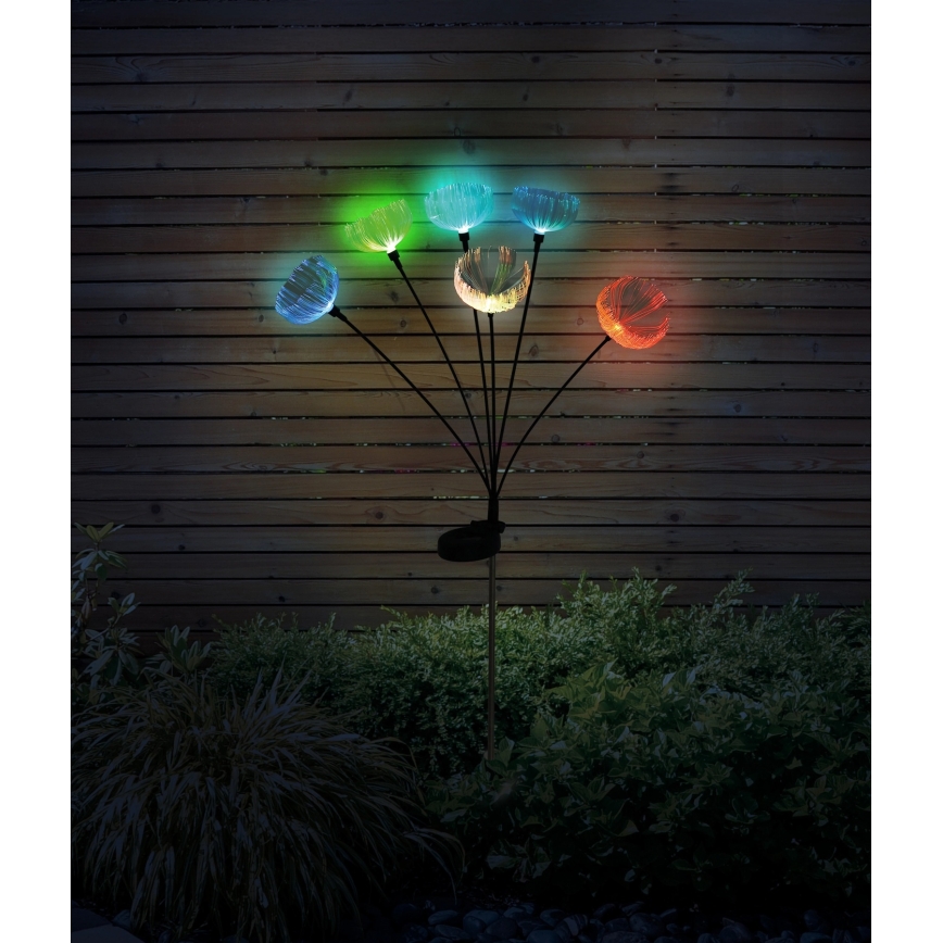 Globo - Lampada solare LED RGB 6xLED/1,2V IP44 300 mAh