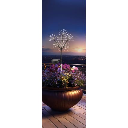 Globo - Lampada solare a LED 3xLED/3V IP44 600 mAh effetto fuochi d'artificio