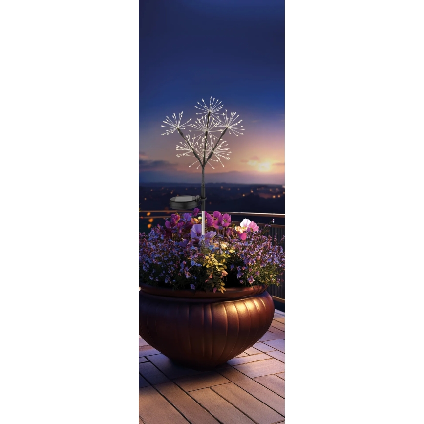 Globo - Lampada solare a LED 3xLED/3V IP44 600 mAh effetto fuochi d'artificio